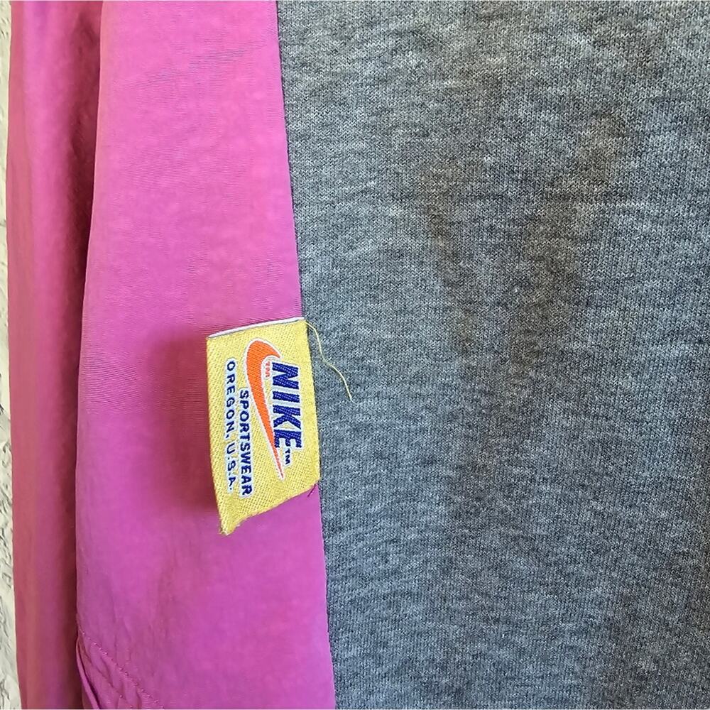 Vintage Style Retro 90s Nike Colorblock Icon Clash Hoodie SZ XS - Picture 7 of 15